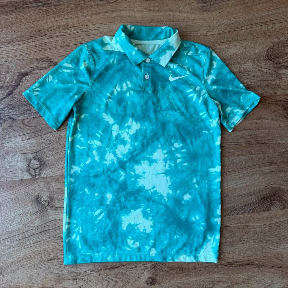 Nike Court Boys Dri-Fit Tye Dye Golf Polo 
Boys Size Small